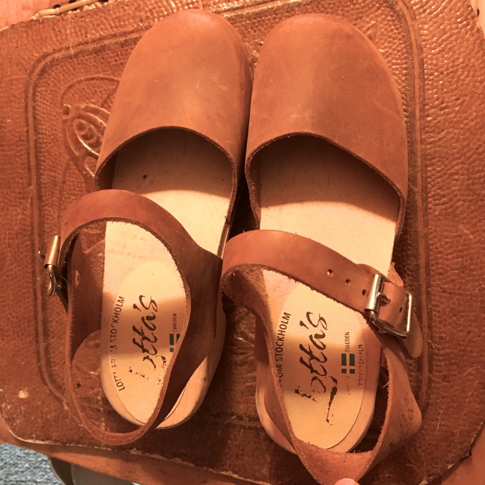 Lotta from Stockholm clogs size 35, light brown